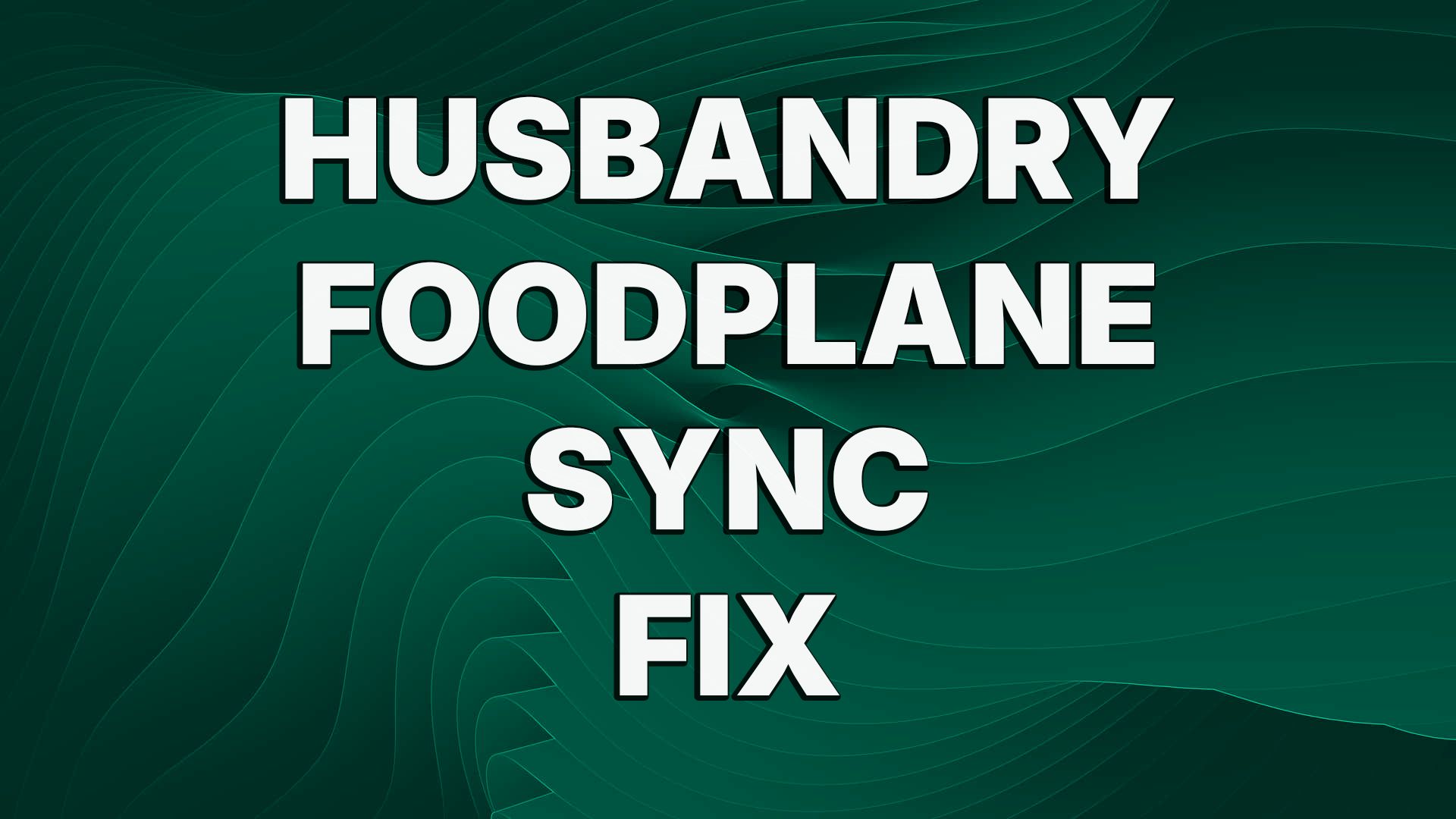 FoodPlane Fix – Visible Feed in the Barn