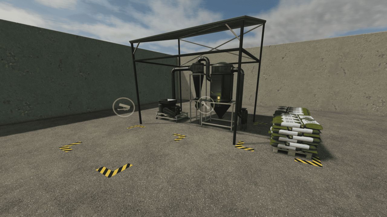 Production de cubes fourragers