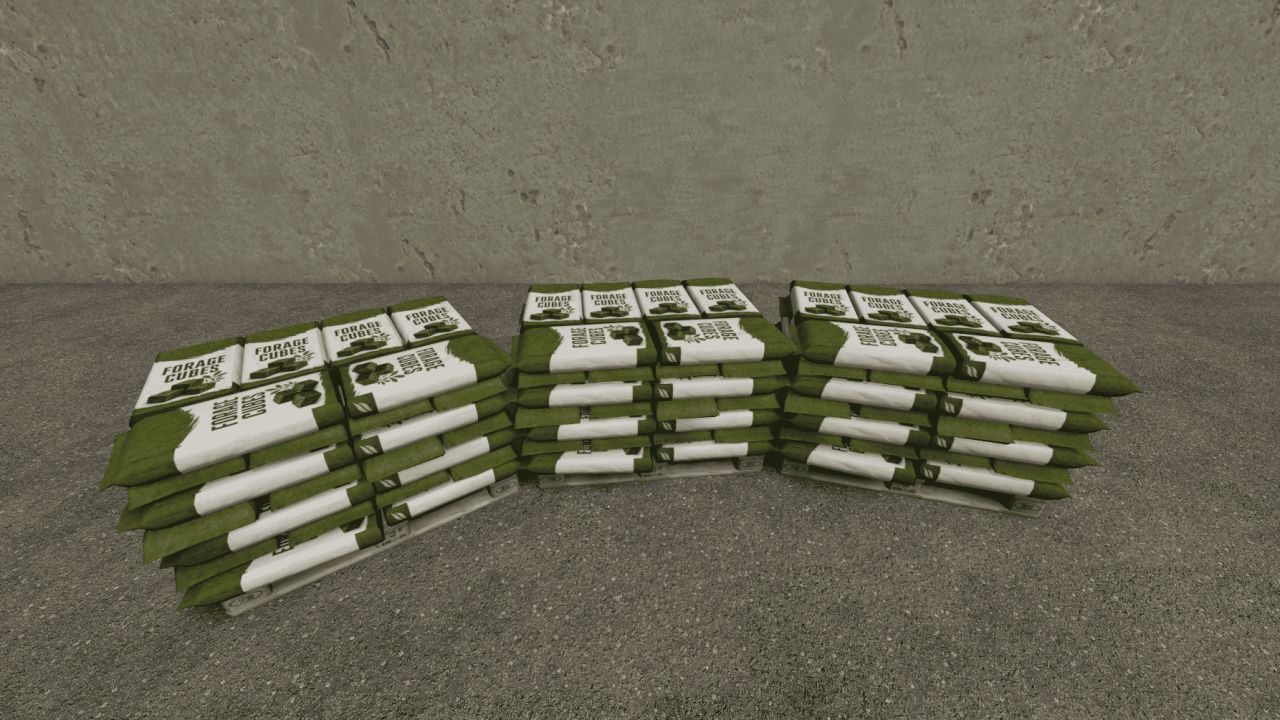 Production de cubes fourragers