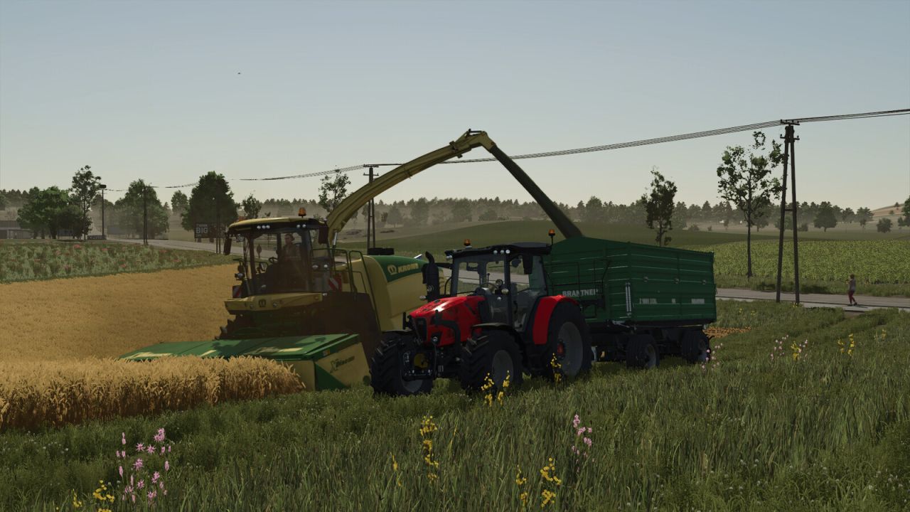 Foeragieroogstmachines met pijpregeling