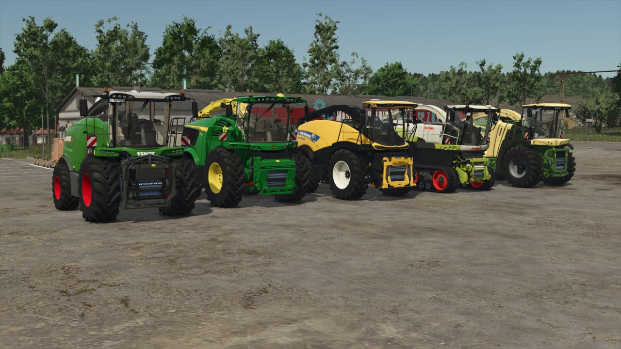 Foeragieroogstmachines met pijpregeling