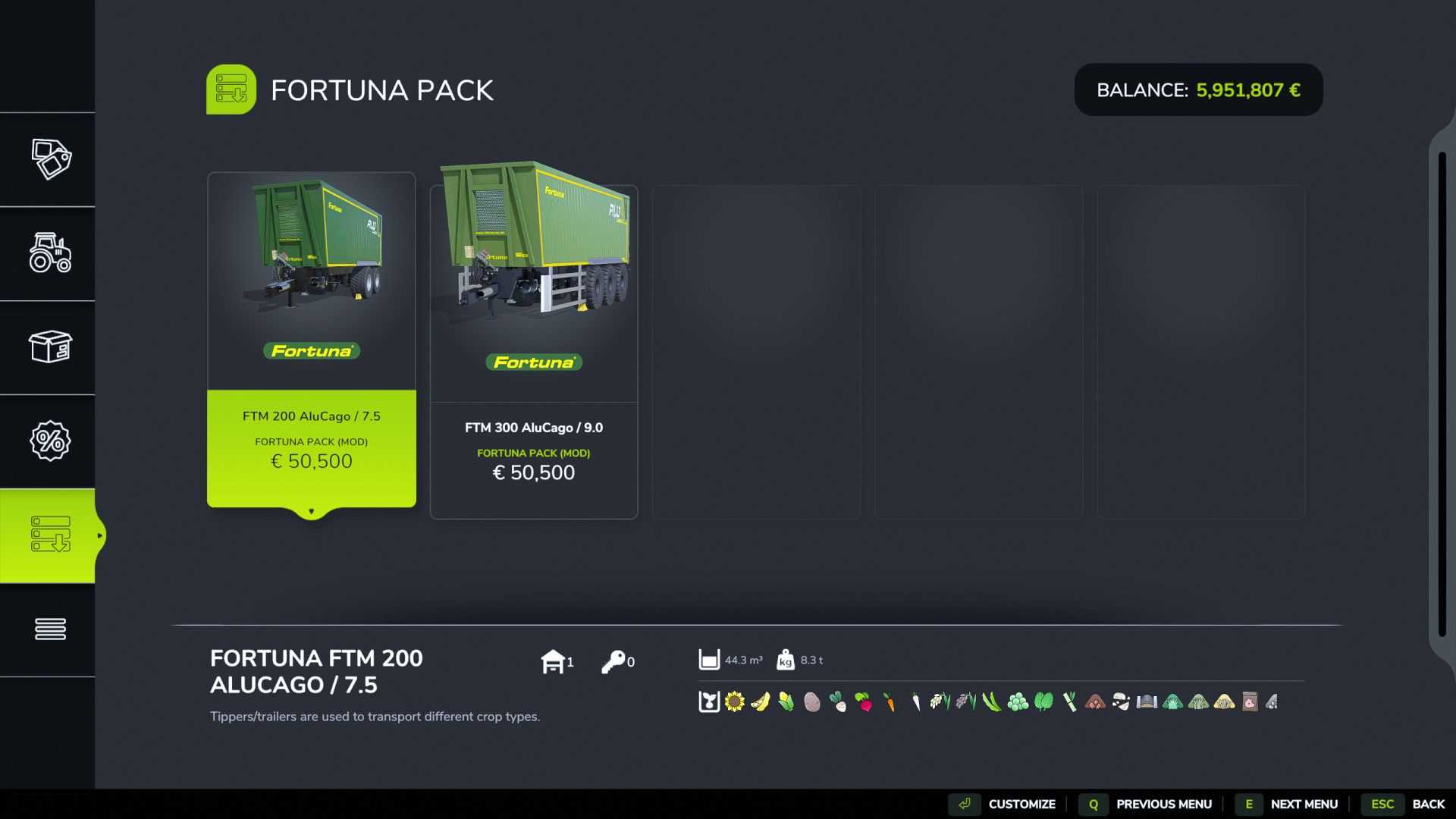 Fortuna Pack