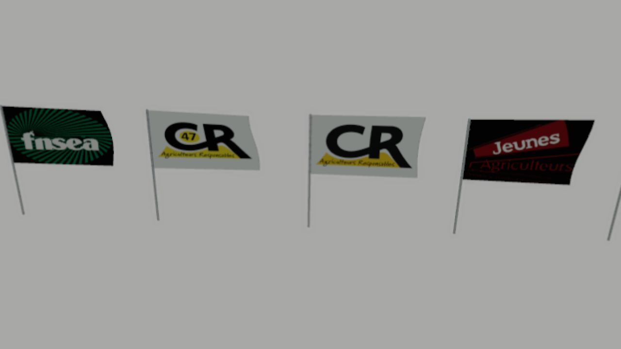 Drapeaux agricole français (Prefab)