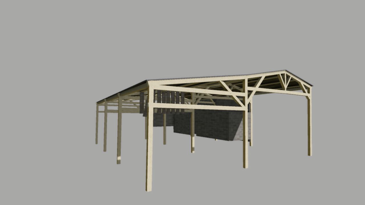 Cobertizo agrícola francés