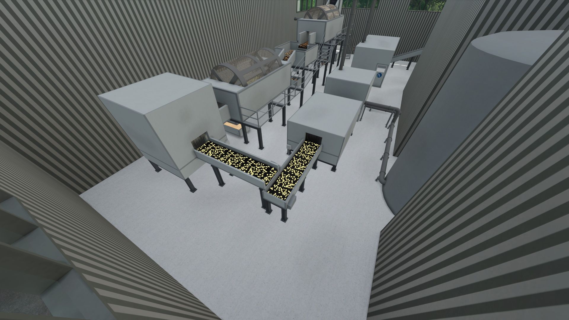 French fries factory