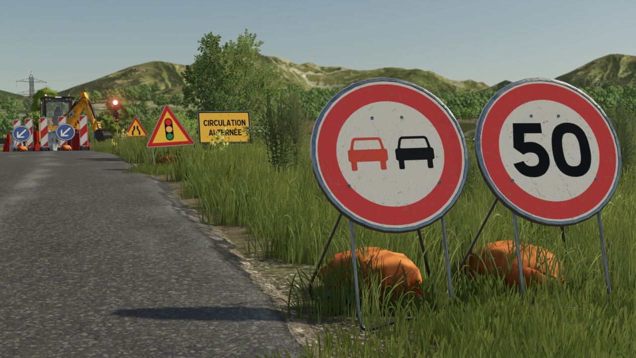 Francuskie tymczasowe oznakowanie