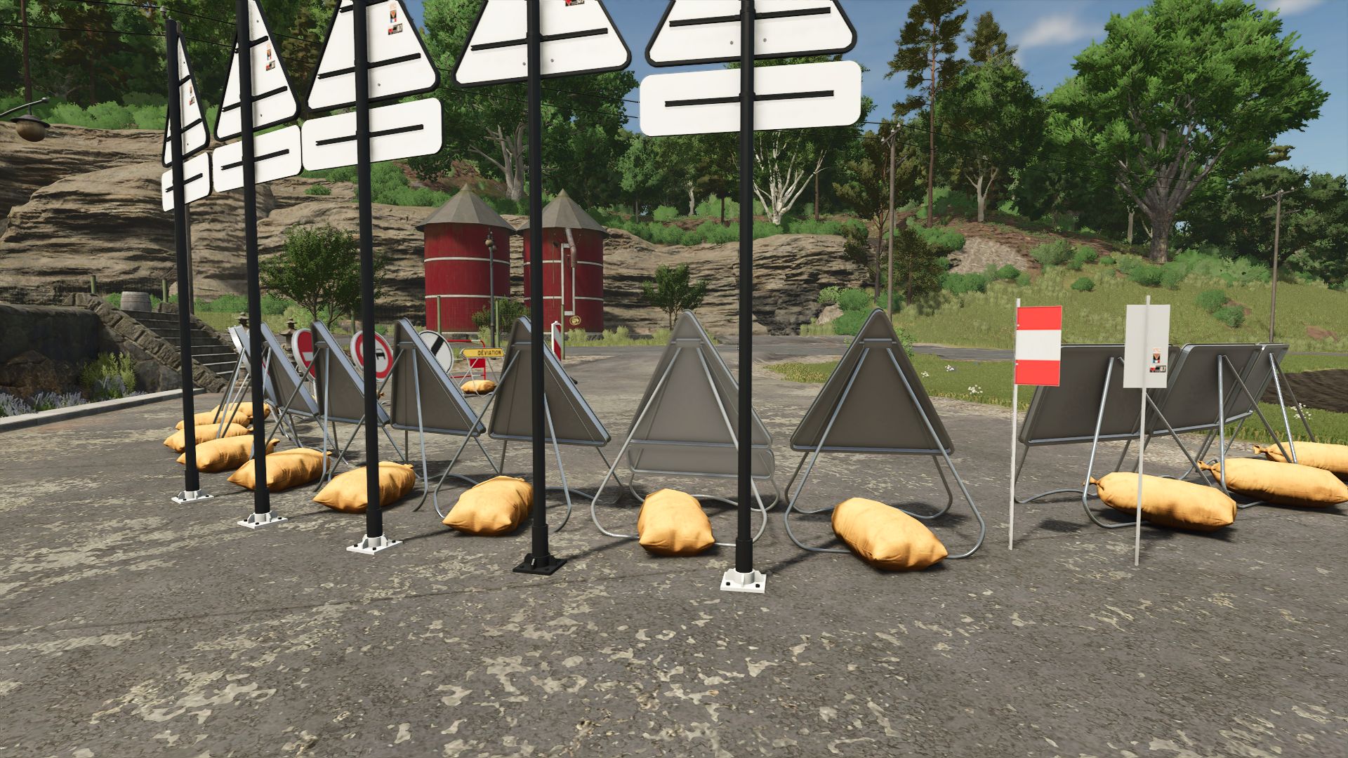 French Temporary Signs