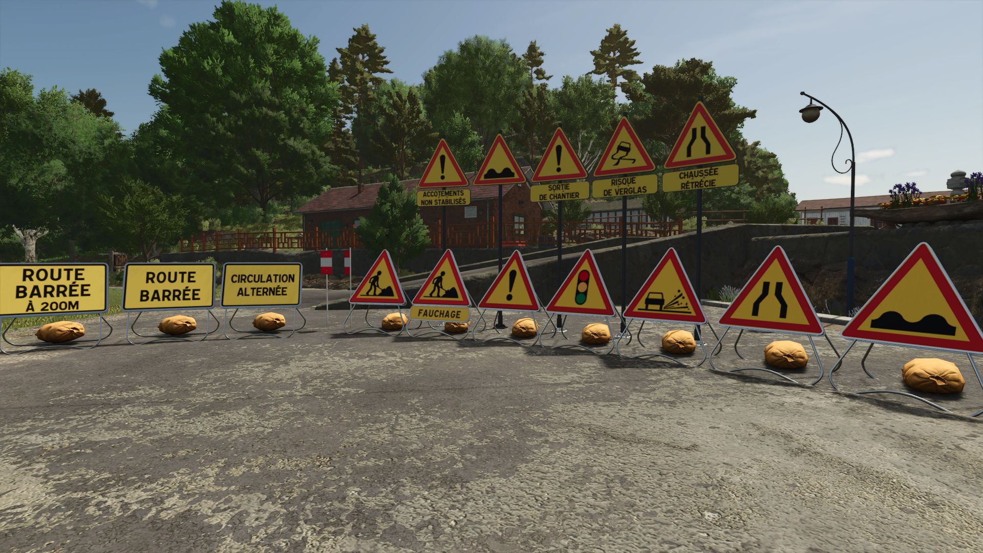 French Temporary Signs