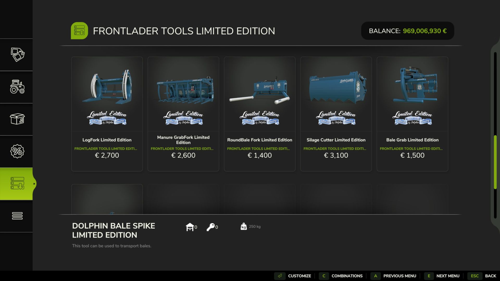 Frontlader Gereedschap Limited Edition