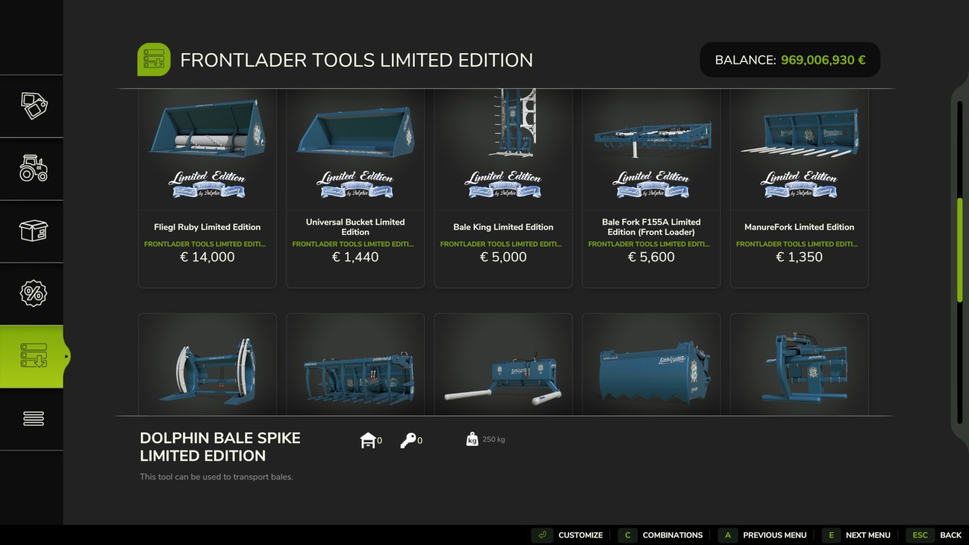 Frontlader Gereedschap Limited Edition