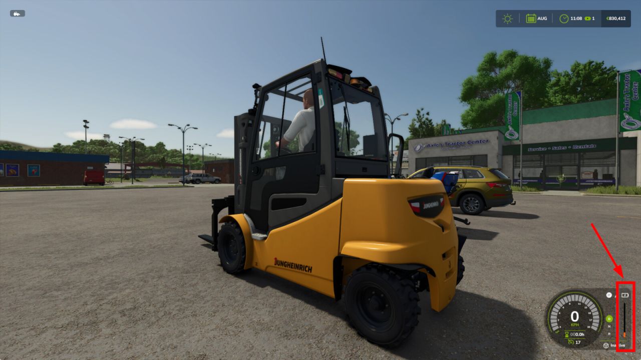 Avviso livello carburante