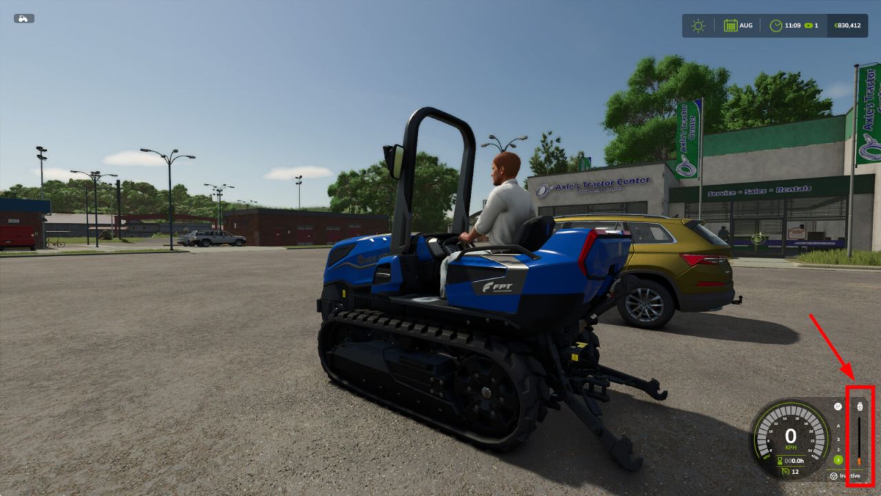 Avviso livello carburante