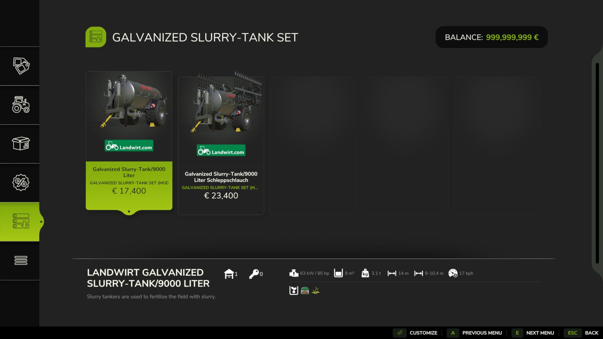 Galvanized Slurry-Tanks set