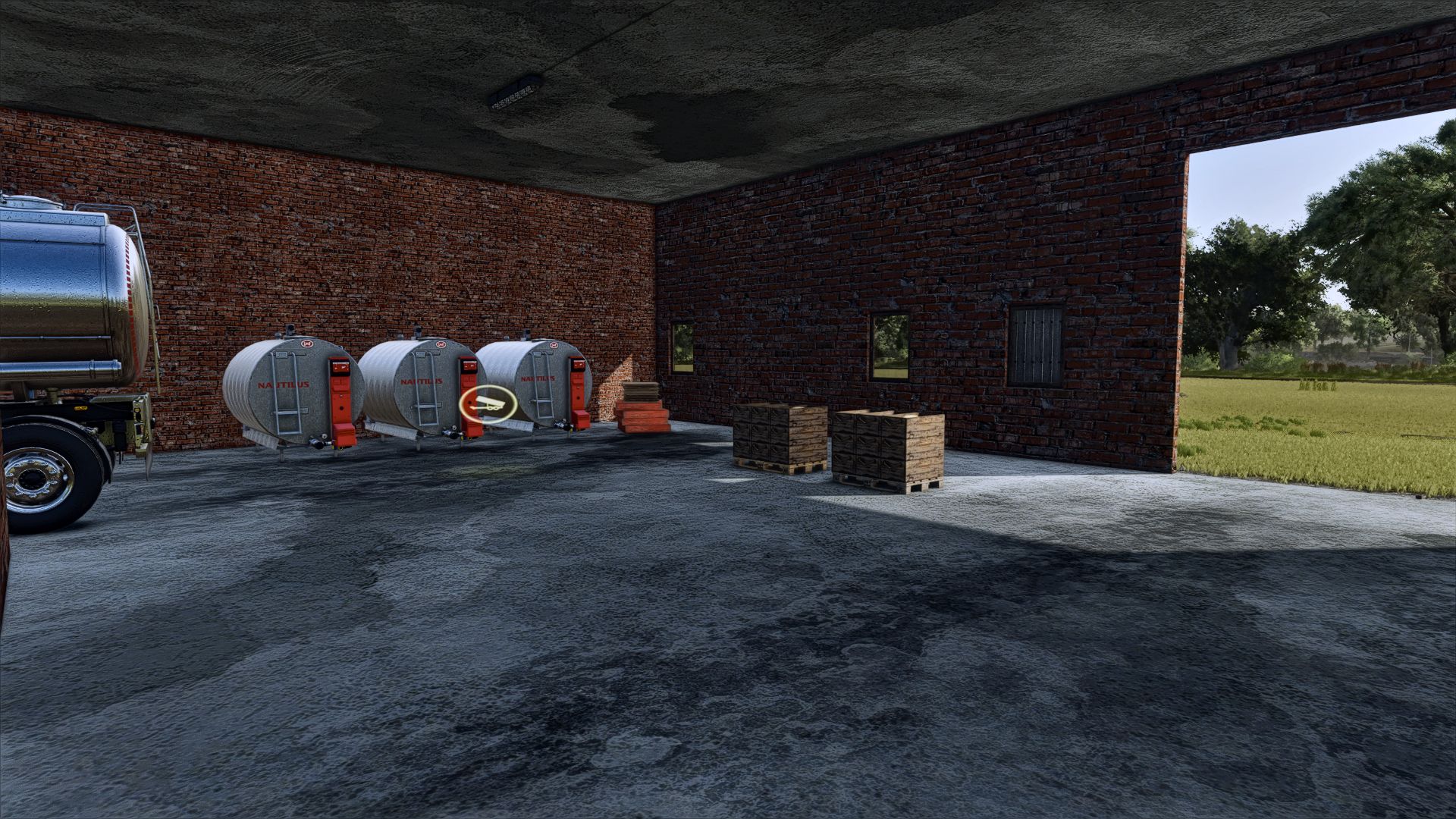 Garage with dairy