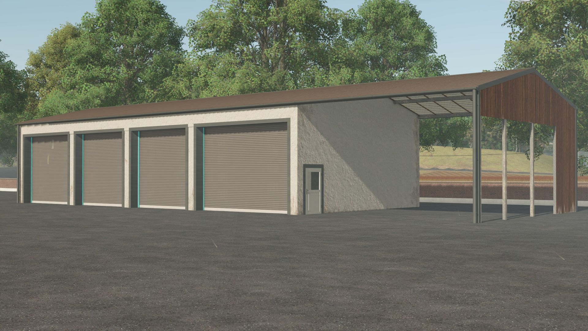 Garage avec cabanon