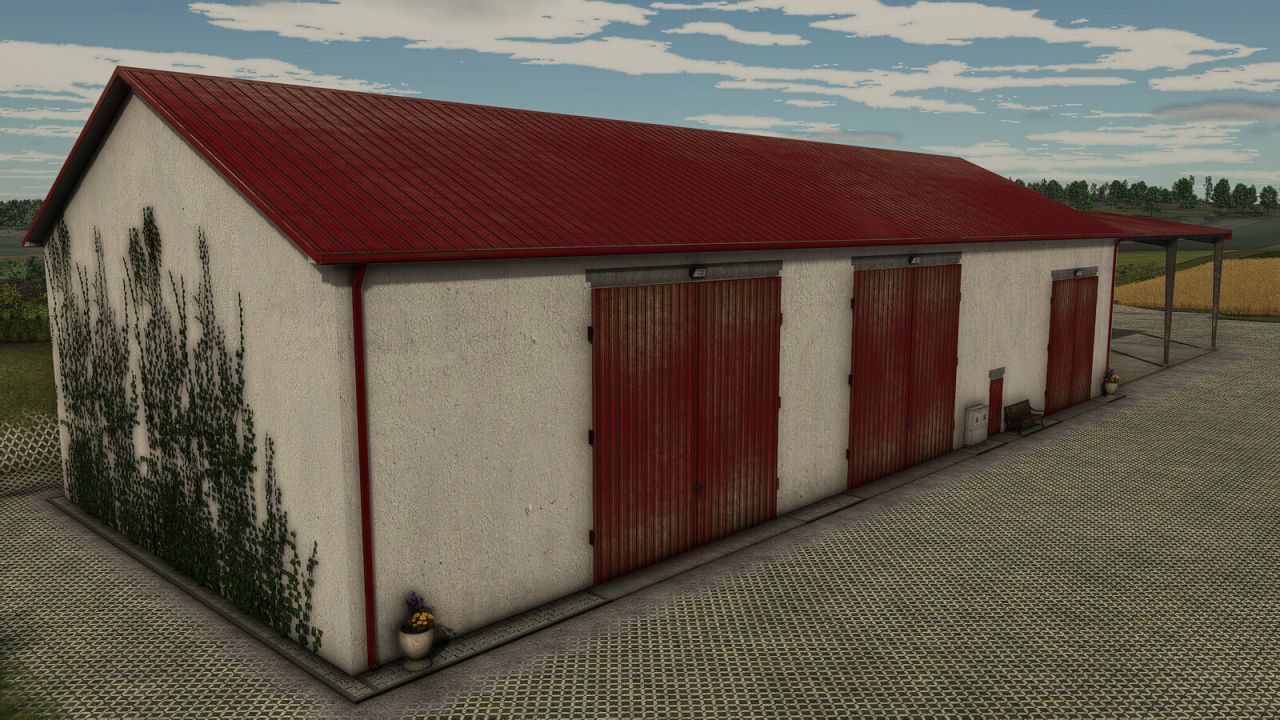 Garage With Shed