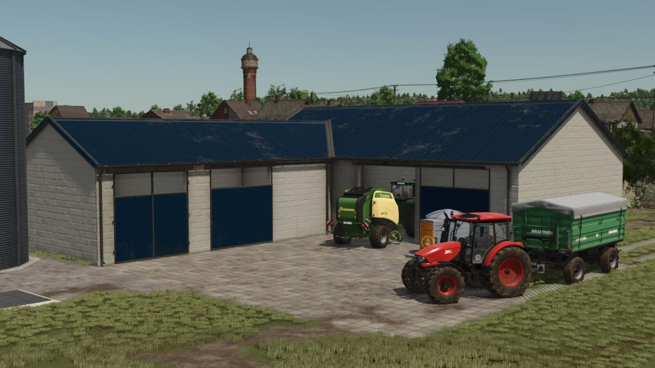 Garage avec rangement