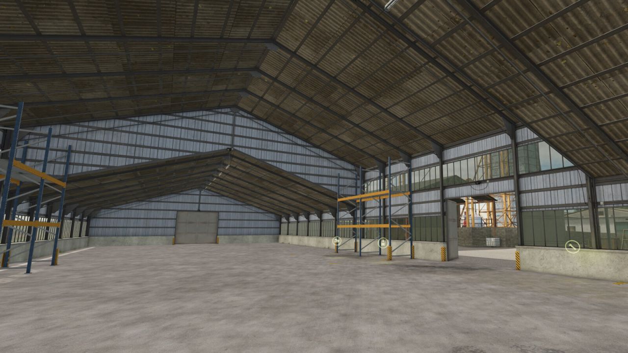 Garage With Workshop And Shelving System