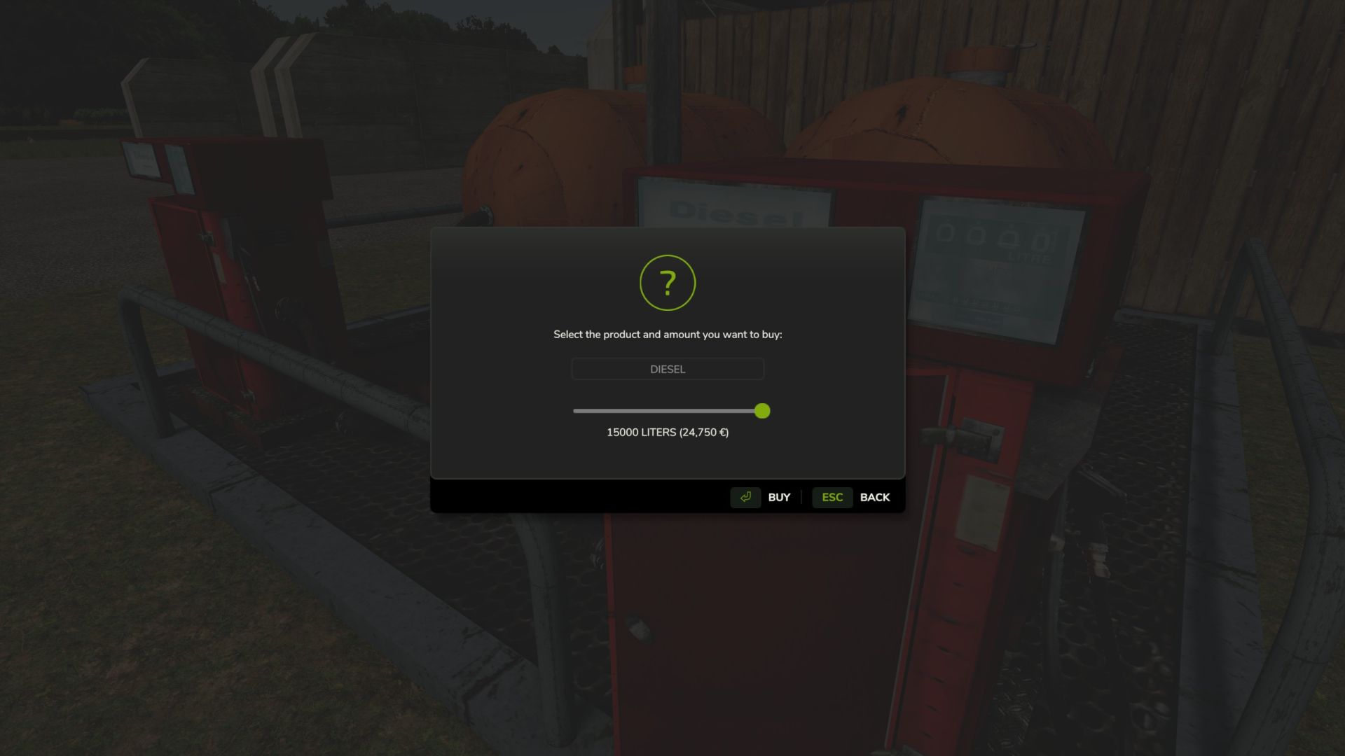 Station-service et silo pour stocker votre essence