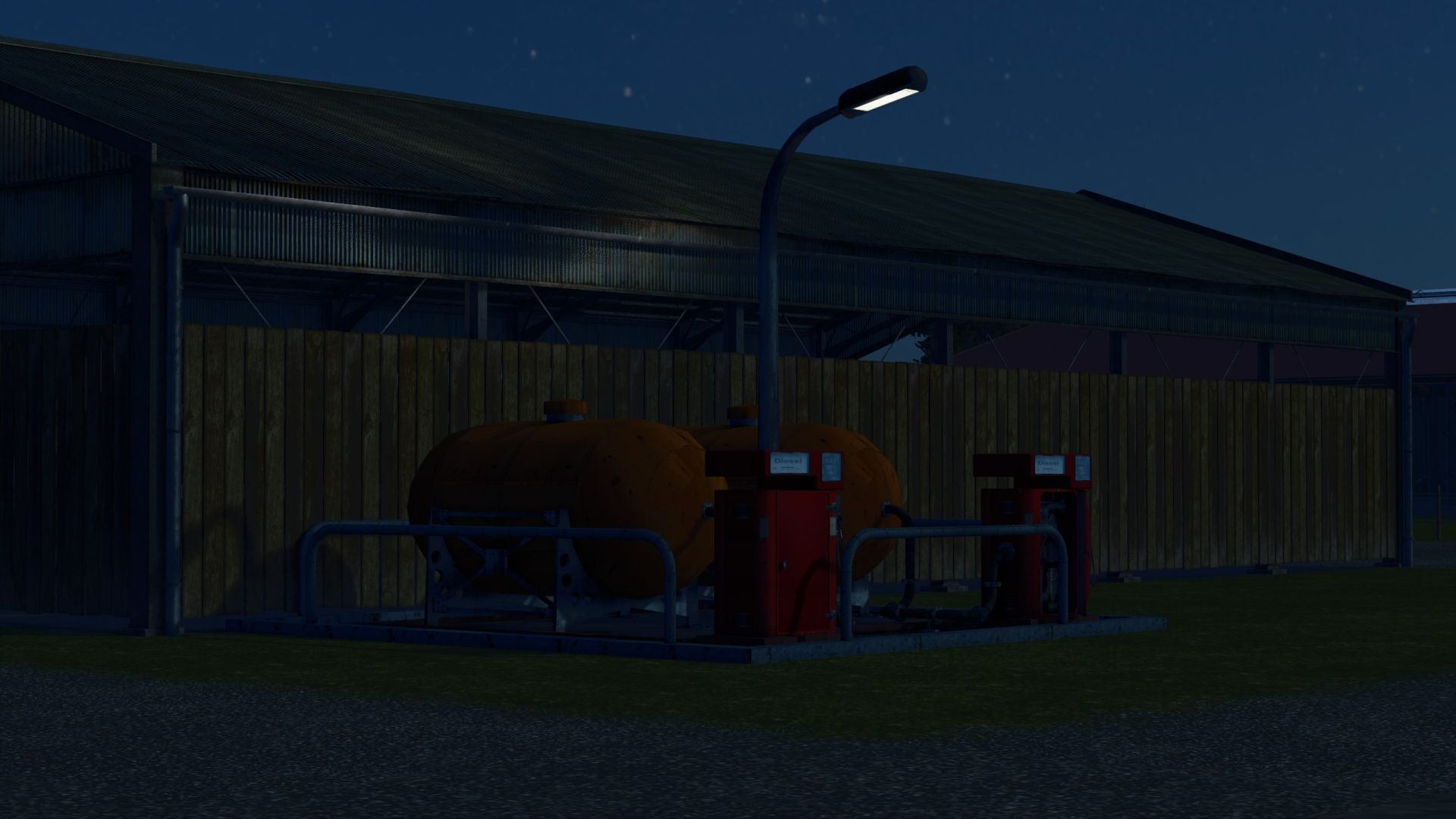 Station-service et silo pour stocker votre essence