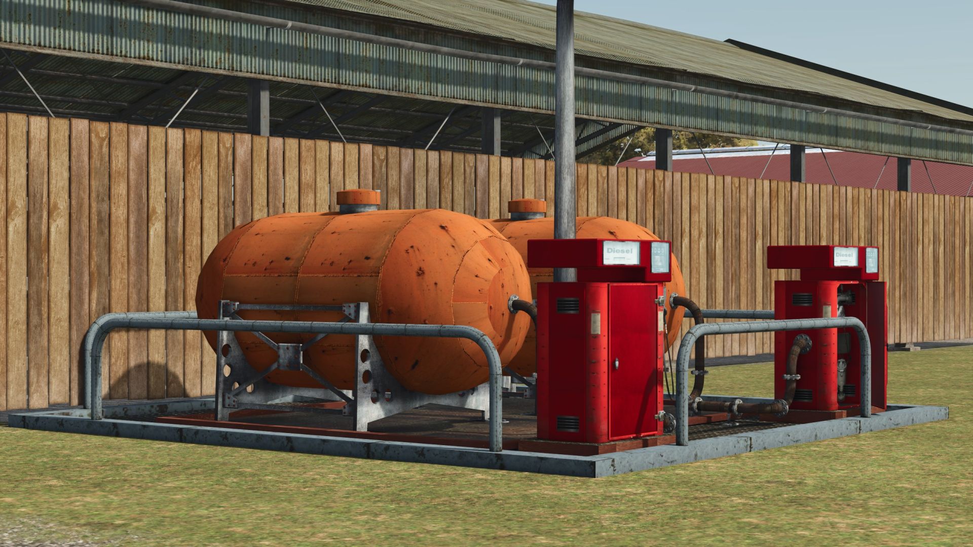 Station-service et silo pour stocker votre essence