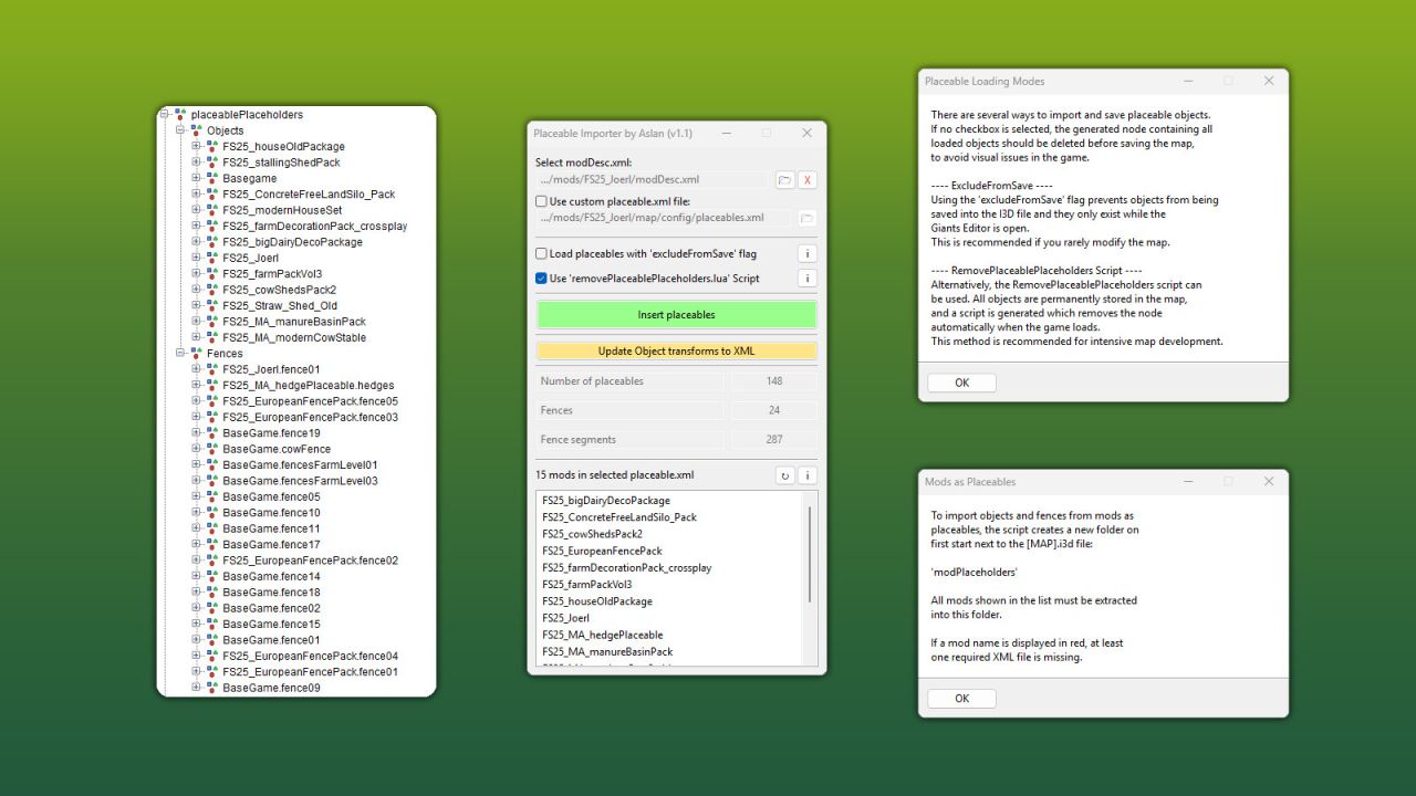 GE10 Script - Placeable Importer (Prefab)