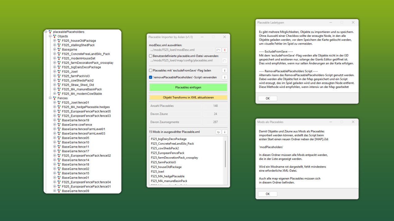 GE10 Script - Placeable Importer (Prefab)