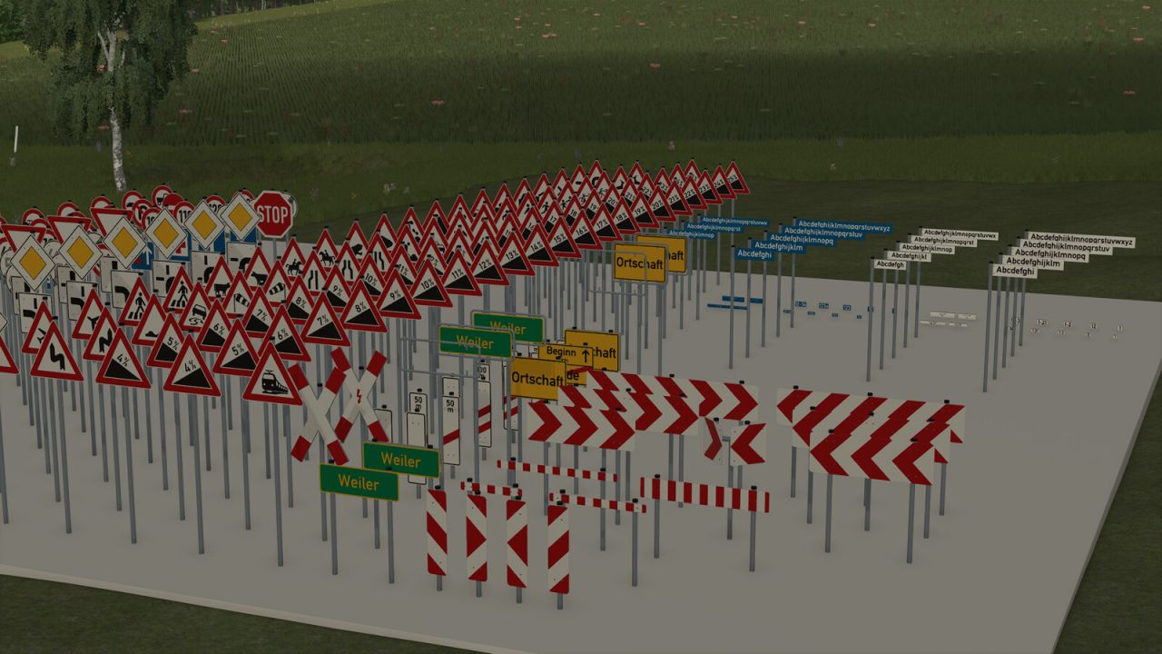 Panneaux de signalisation allemands (Prefab)