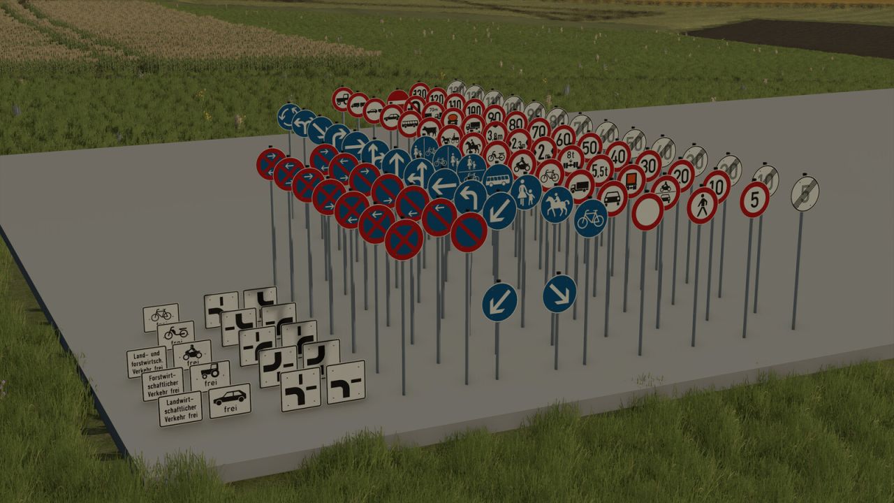 Panneaux de signalisation allemands (Prefab)