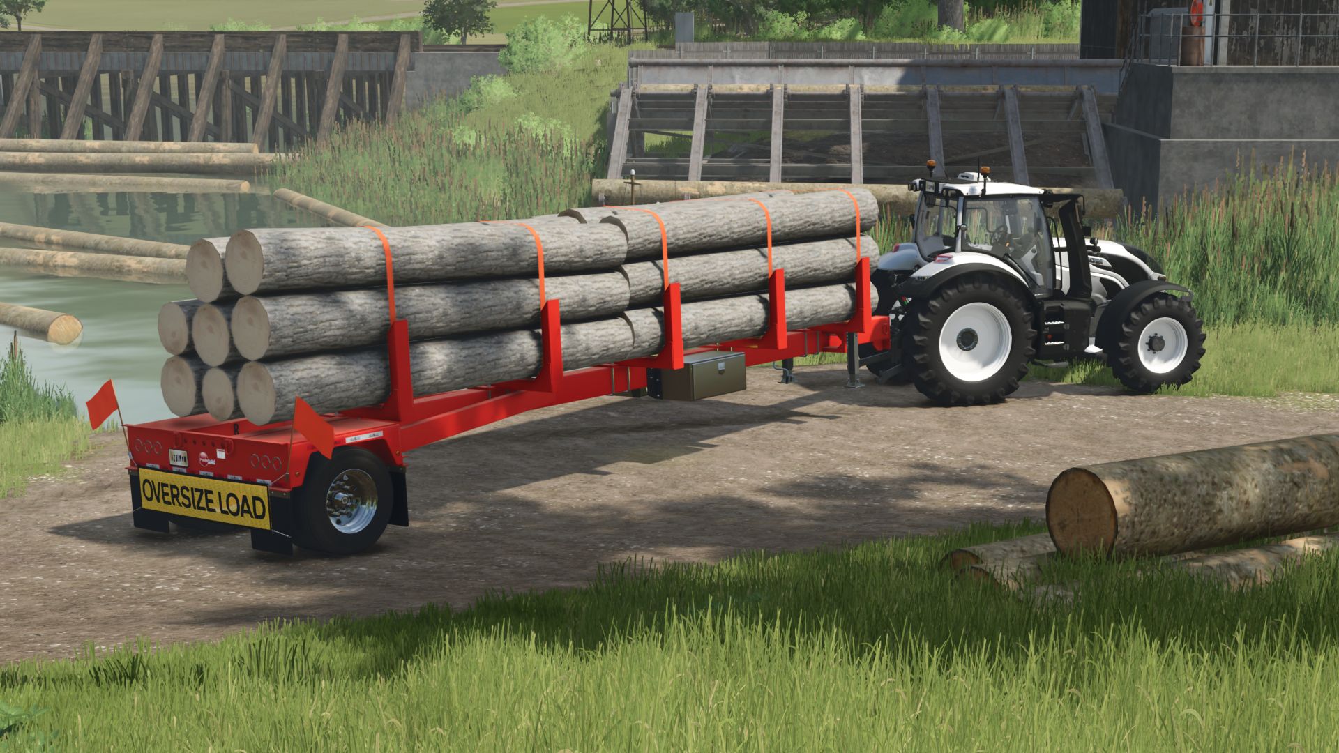 GLOBE Pole-houtkaptrailer