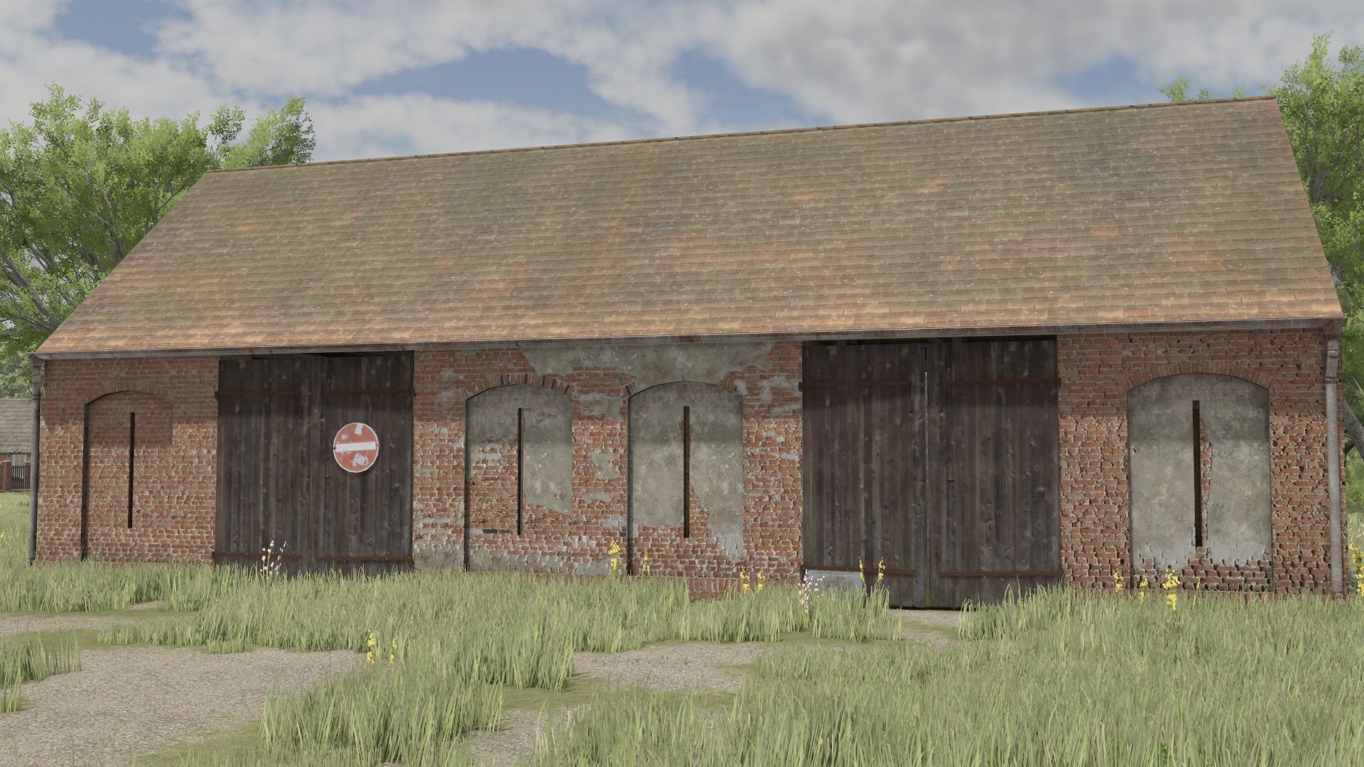 Grange de style gothique