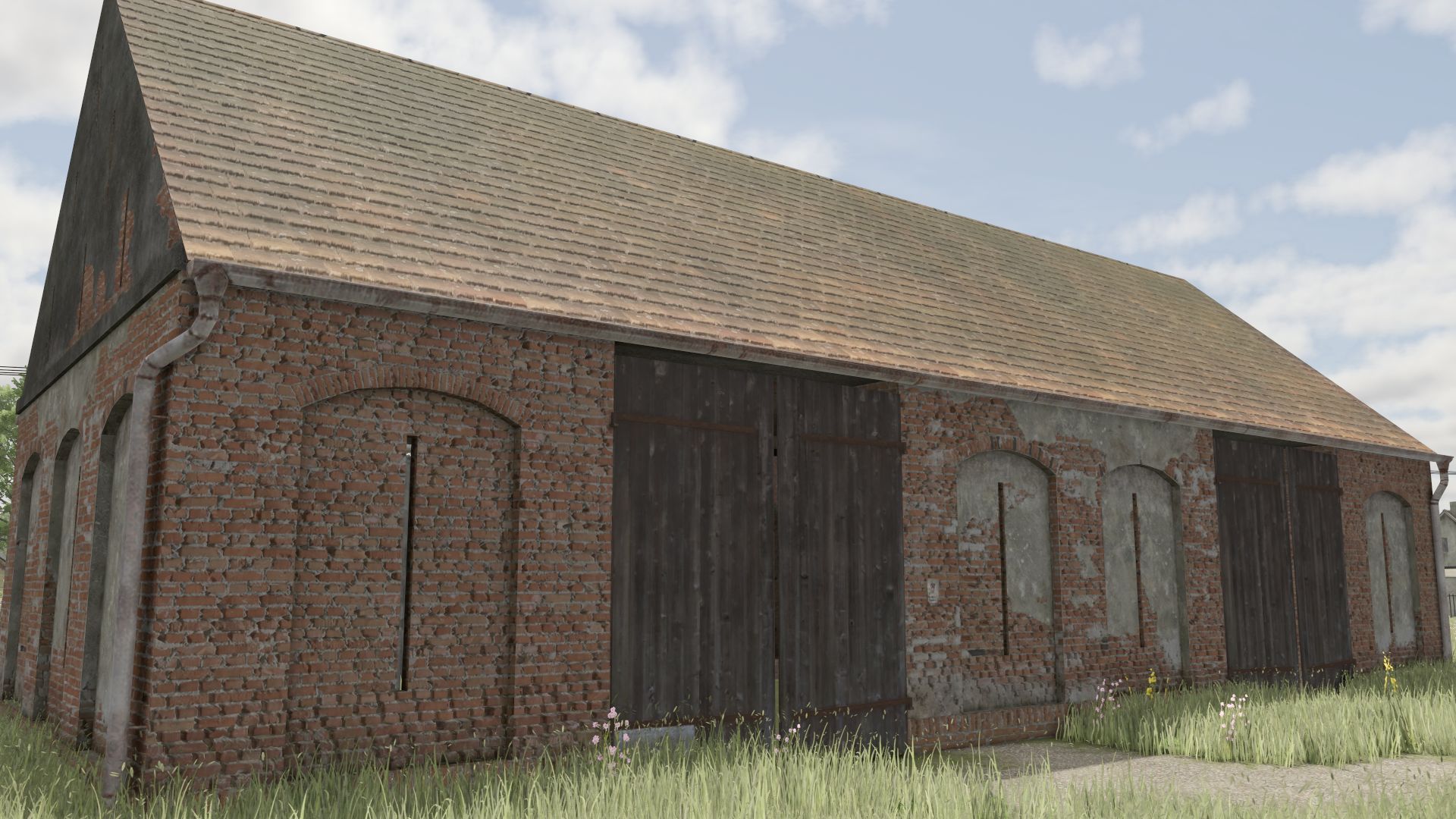 Grange de style gothique