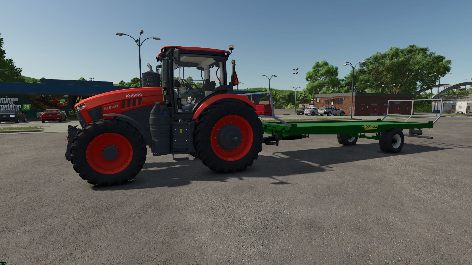 Gourdon semi-mounted tray