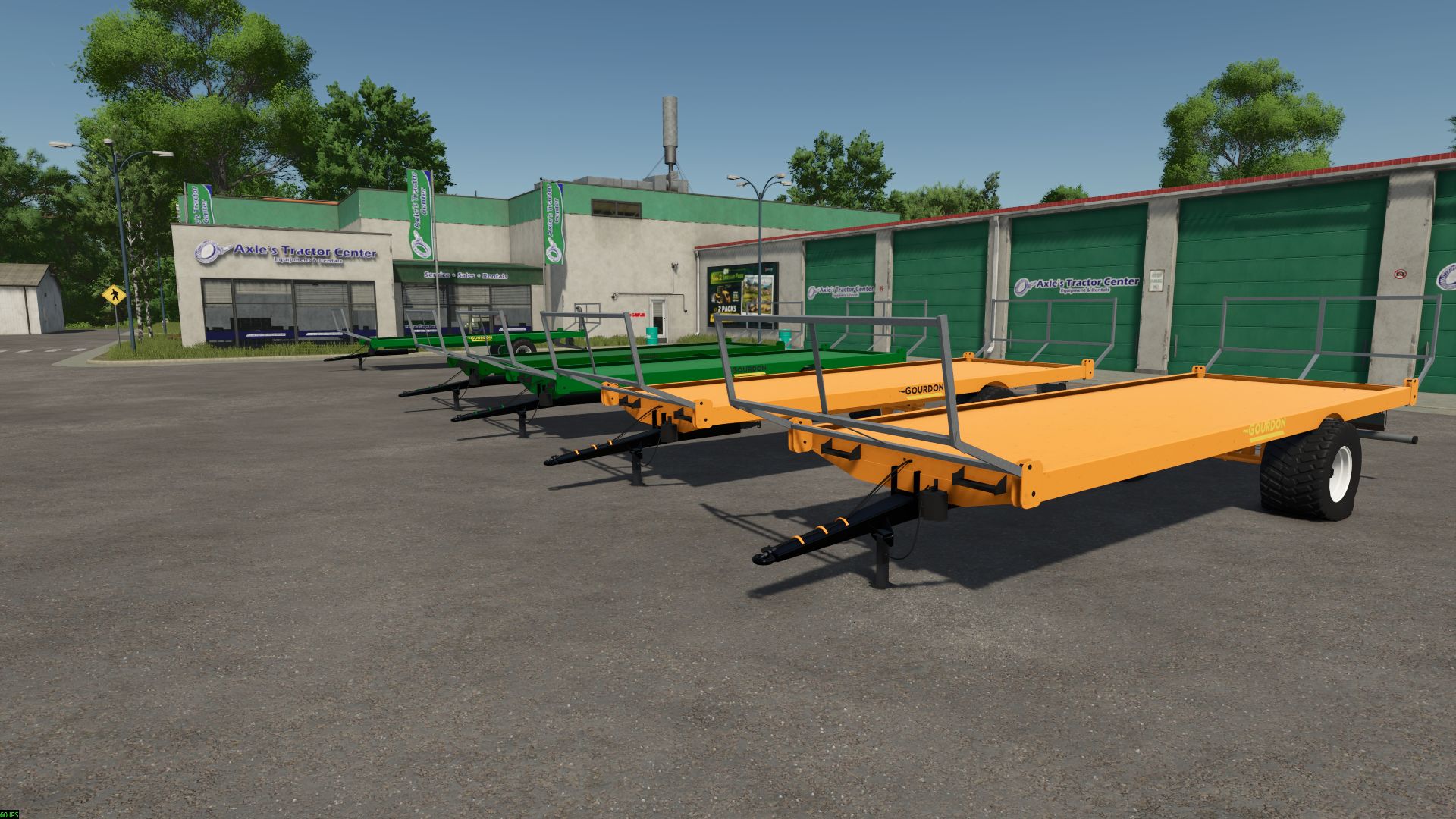 Gourdon semi-mounted tray