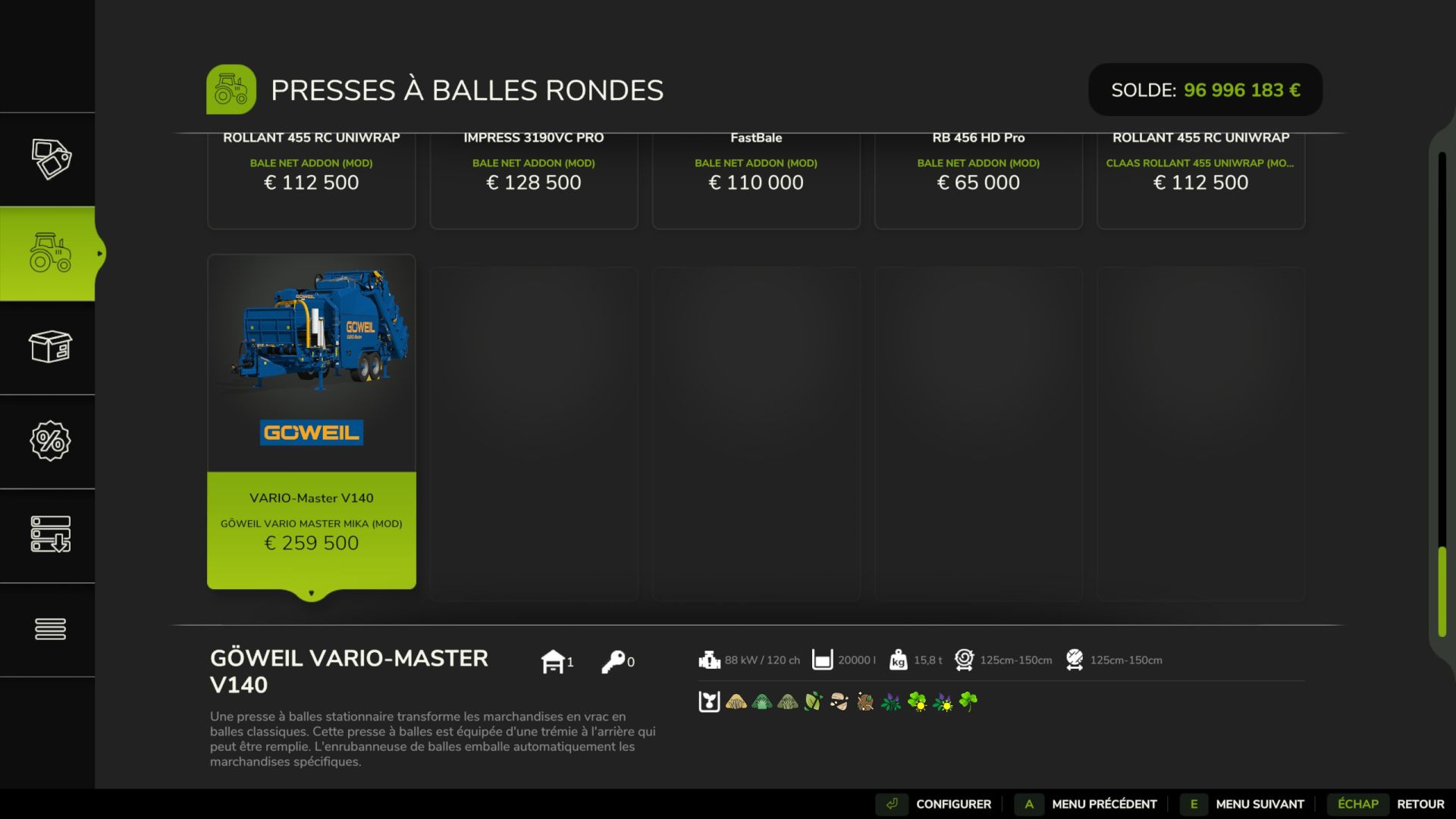 Göweil Vario Master V140 Mika