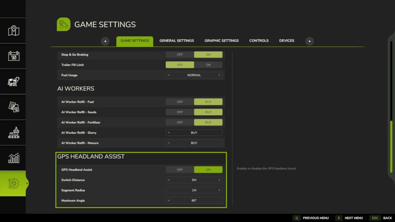 Asystent GPS na uwrociach