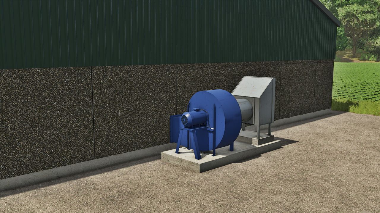 Grain Storage With Drying Floor