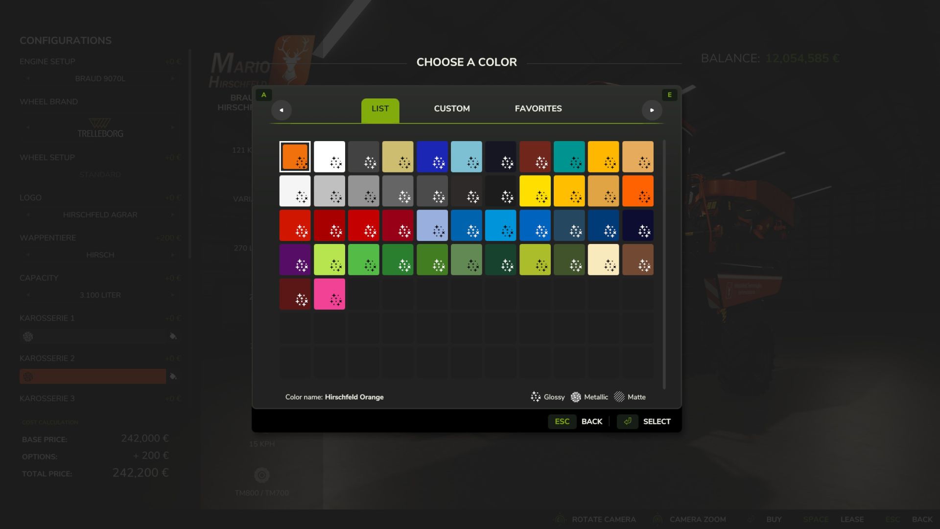 Colheitadeira de uva e azeitona