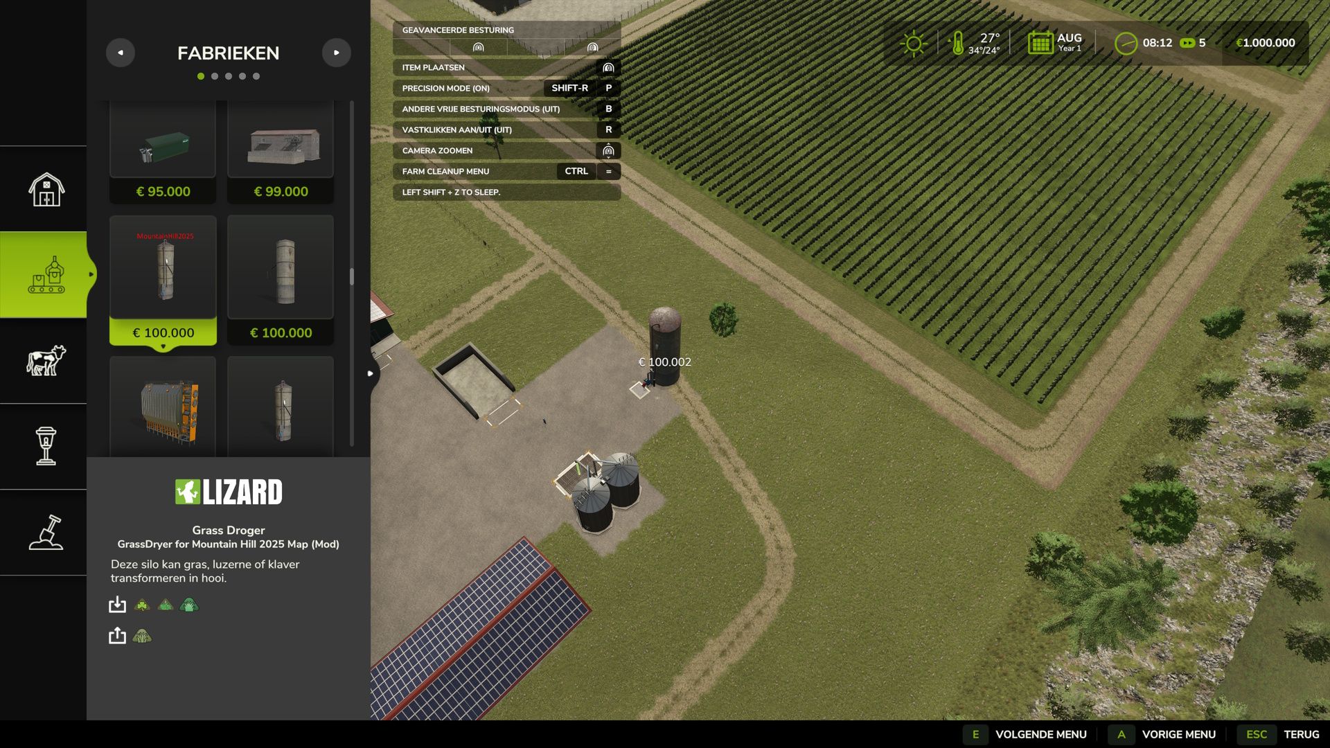 Grassdryer for Mountain Hill 2025