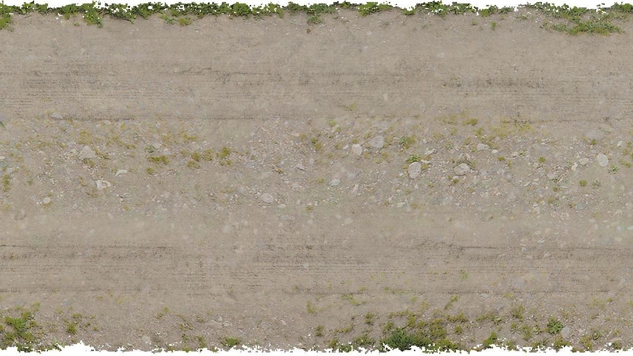 Textura de pó de cascalho + textura da estrada de terra