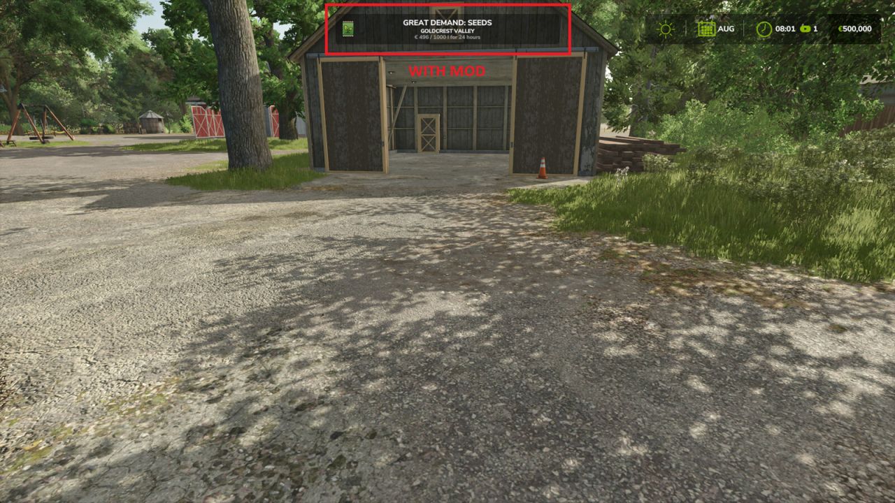Great Demand Notification FS25 thumbnail 2