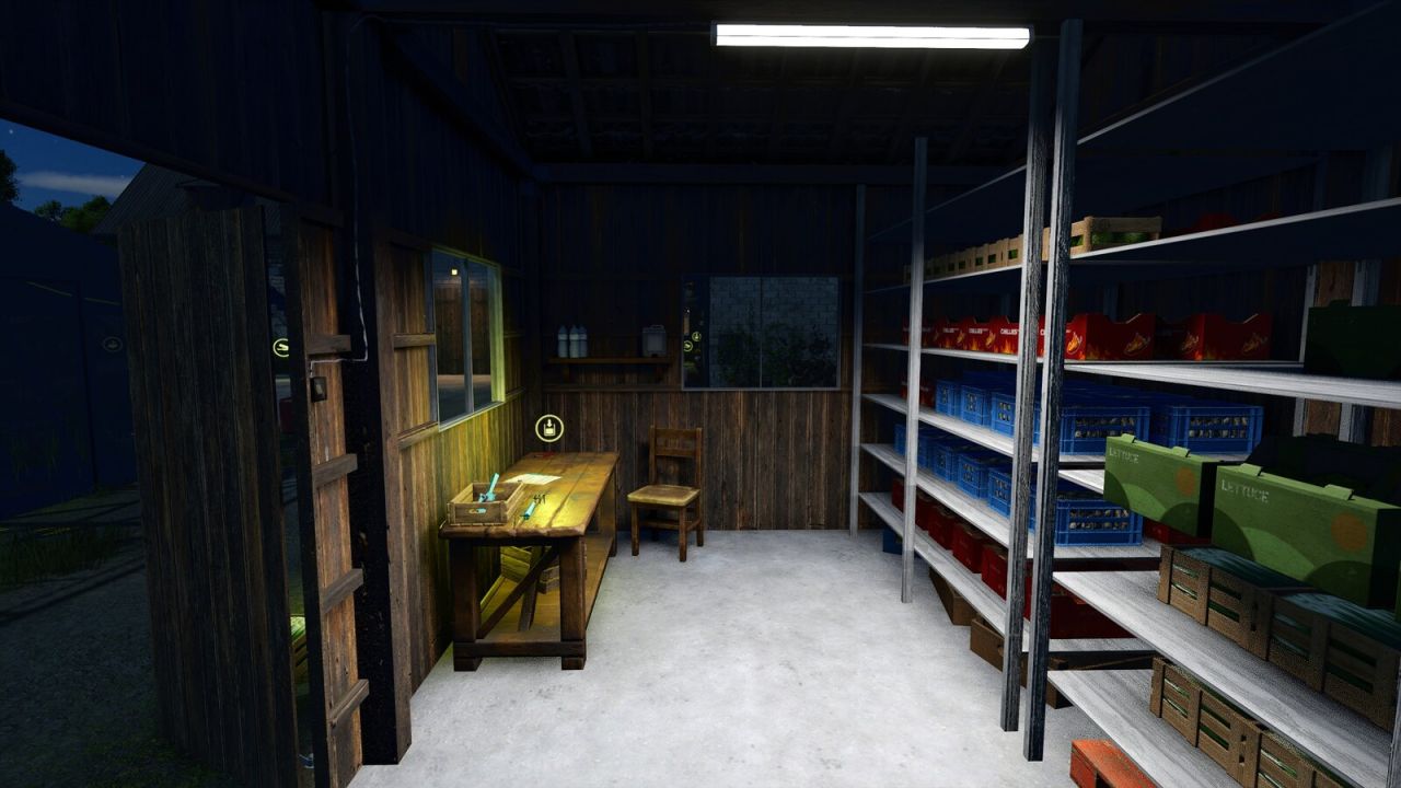 Invernadero con almacenamiento