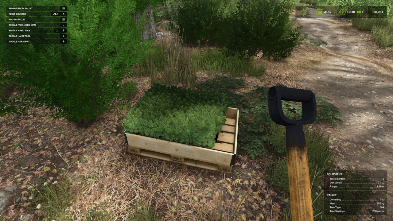 Mudas de plantas manuais