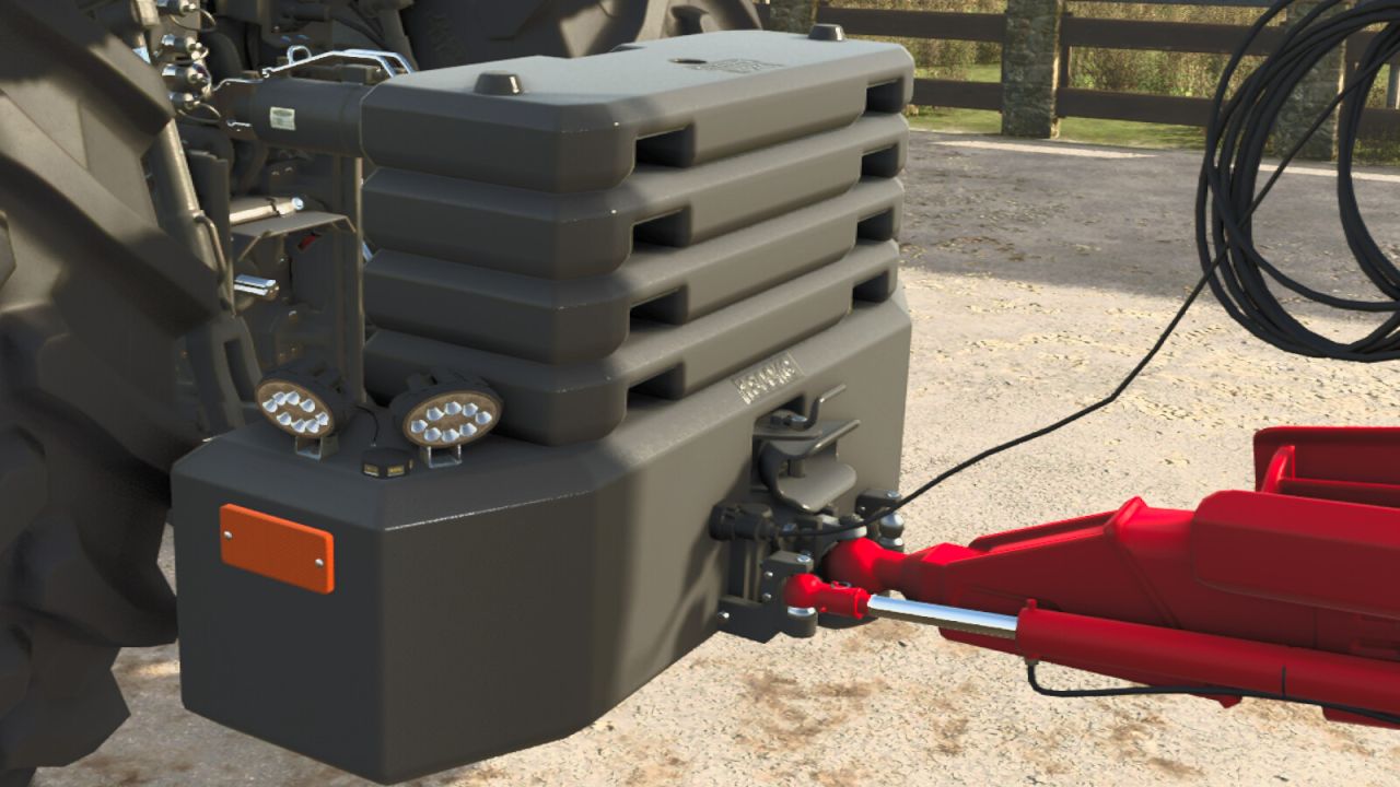 Peso delantero del tractor con luces LED de alta visibilidad