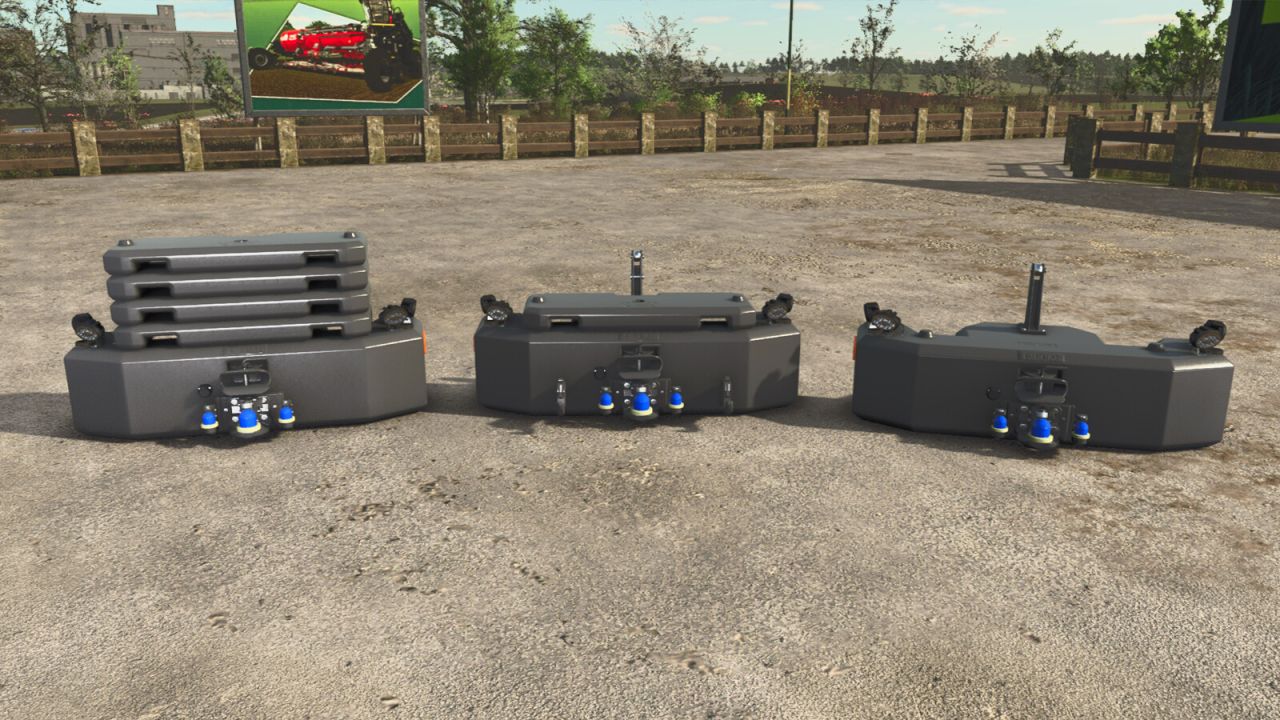 Peso delantero del tractor con luces LED de alta visibilidad