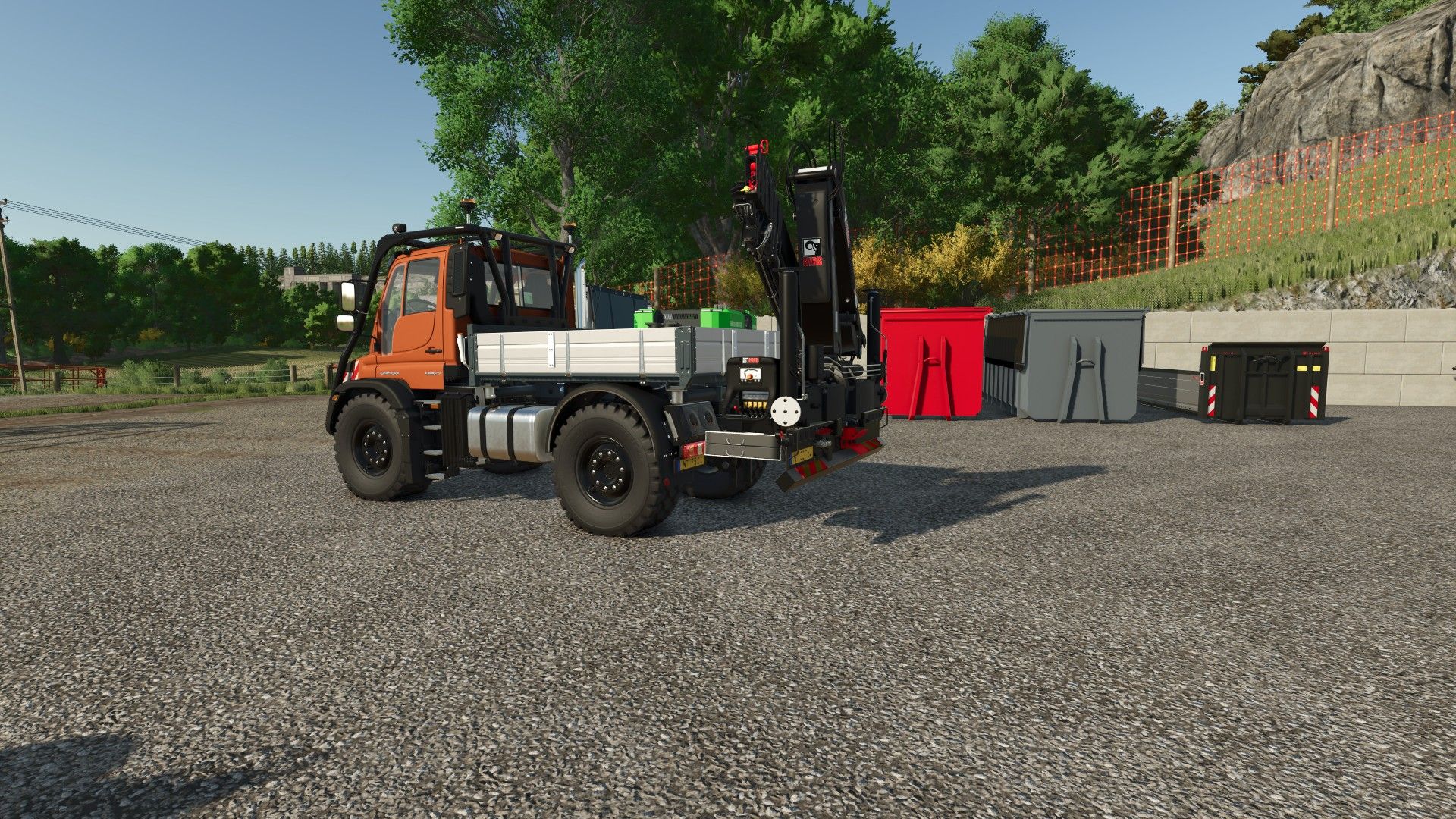 Demontowalny żuraw montowany z tyłu HIAB XS