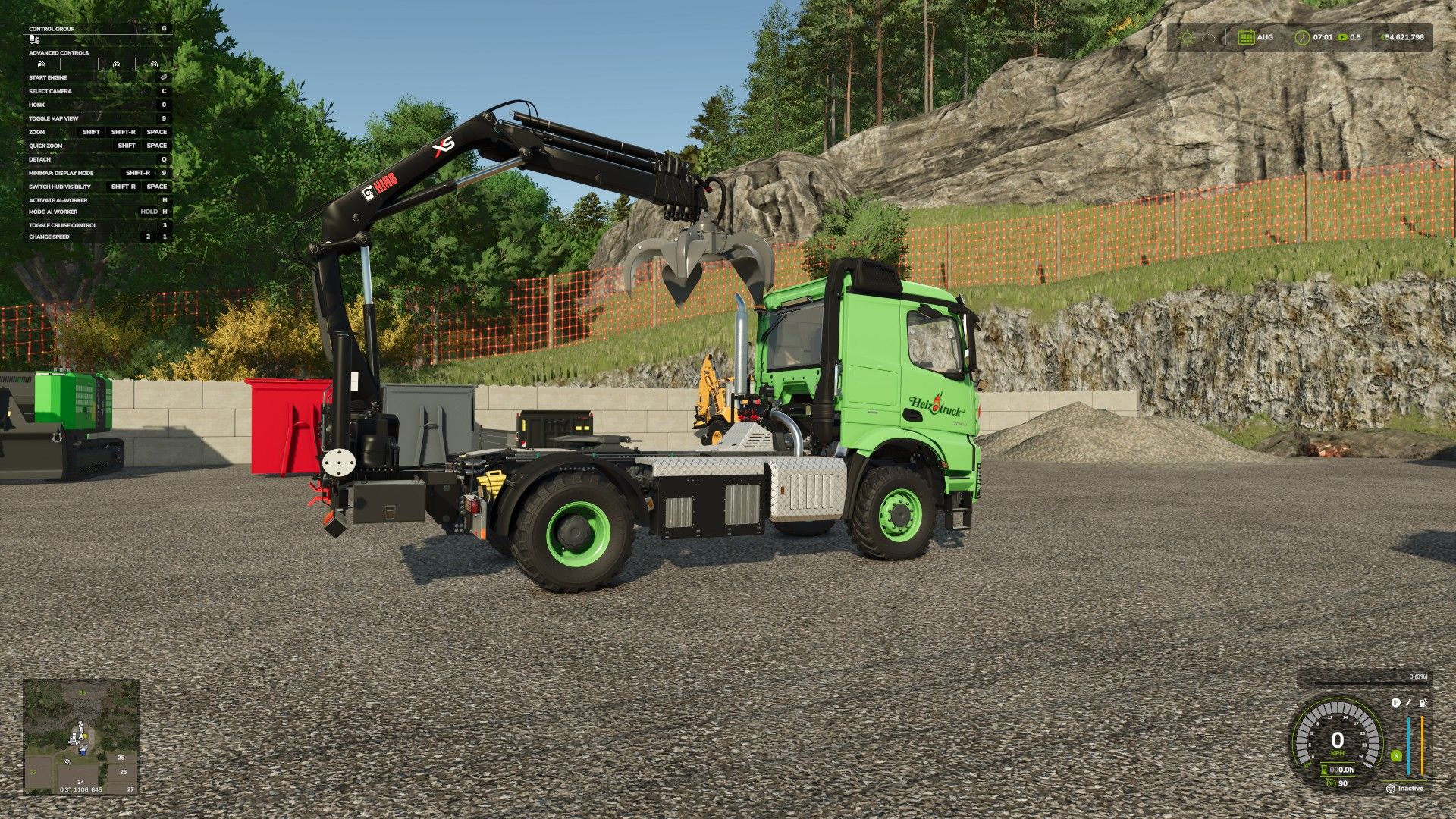 Demontowalny żuraw montowany z tyłu HIAB XS