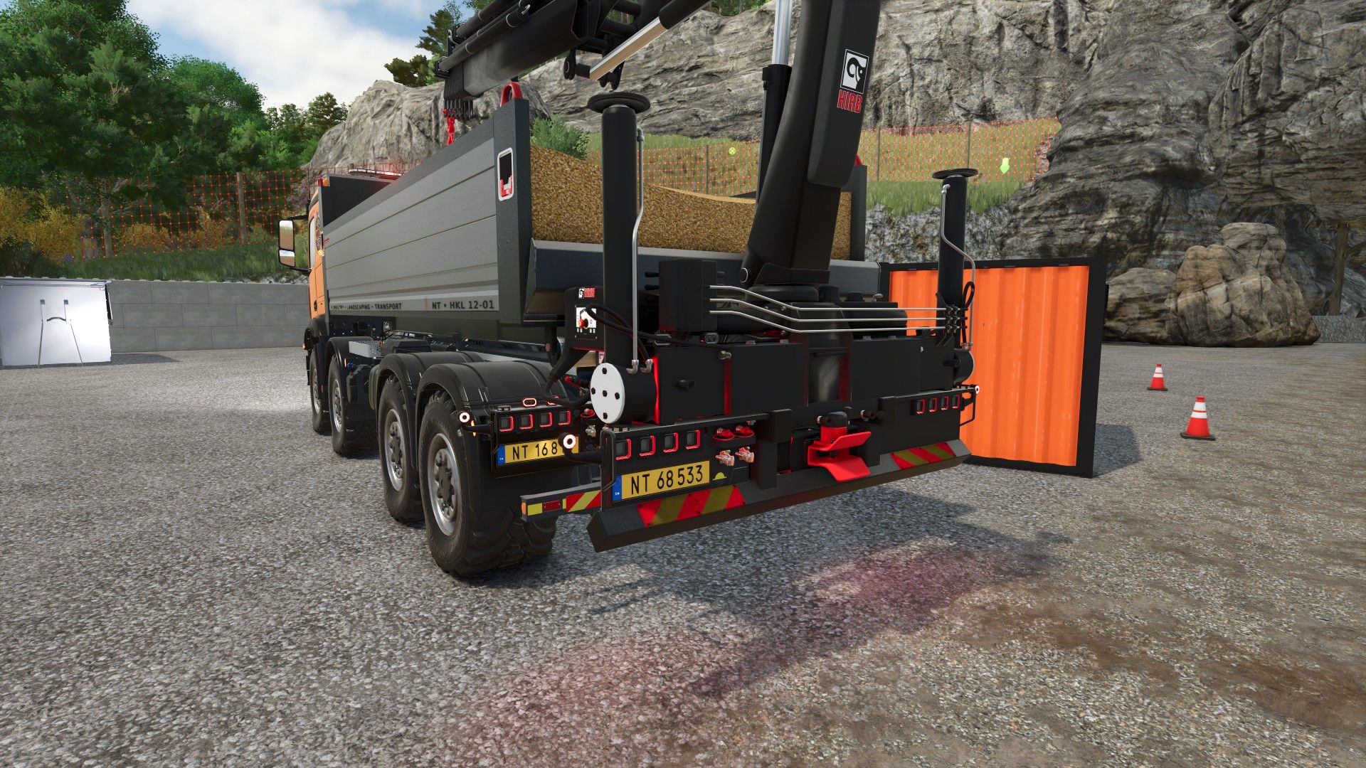 Sökülebilir arka montajlı vinç HIAB XS