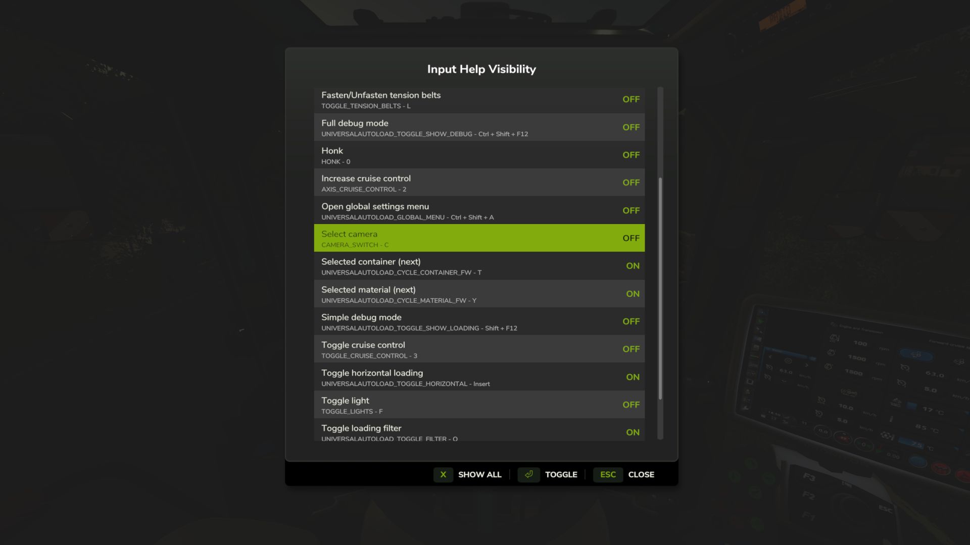 Masquer les textes d'aide - Désencombrez votre HUD
