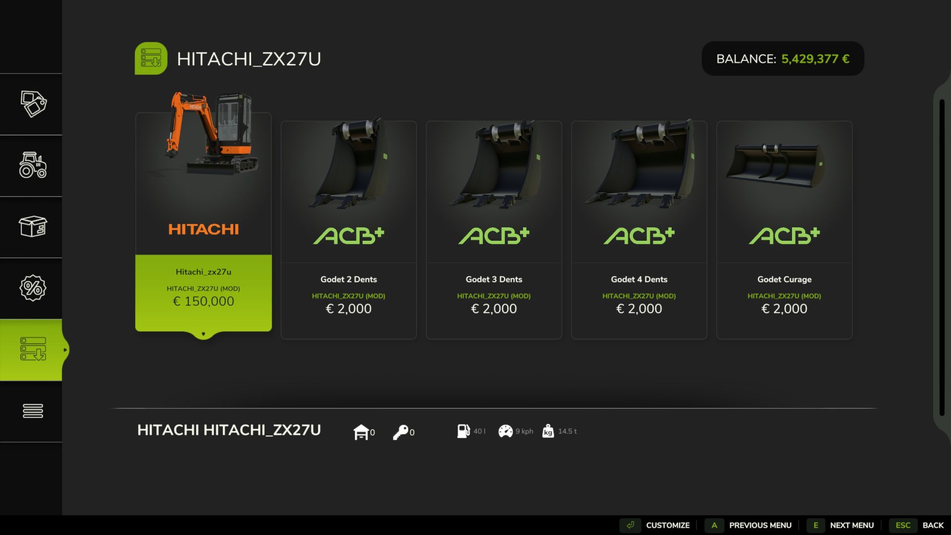 Hitachi ZX27U